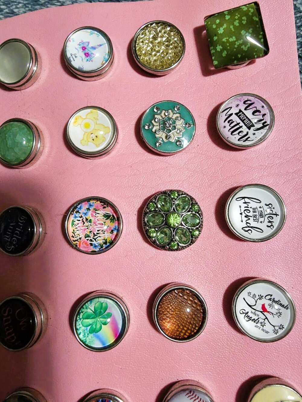 🪩Snap Charms Lot – 50+ Pieces + Display Board - Picture 5 of 8